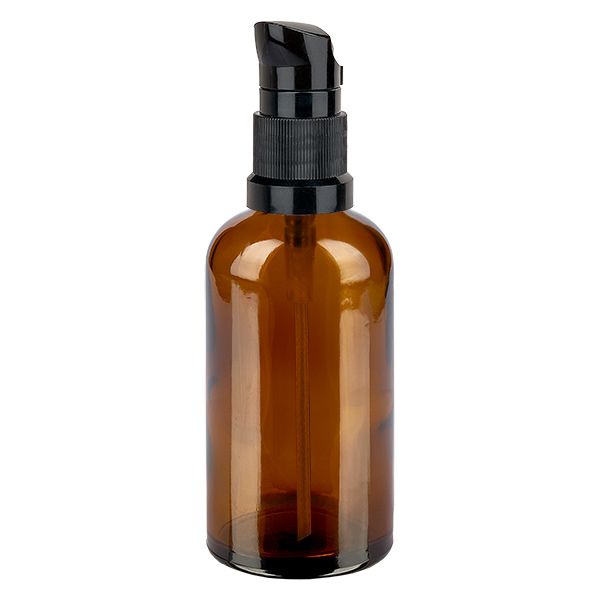 100 ml butelka z pompk&#261; czarna STD BrownLine UT18/100