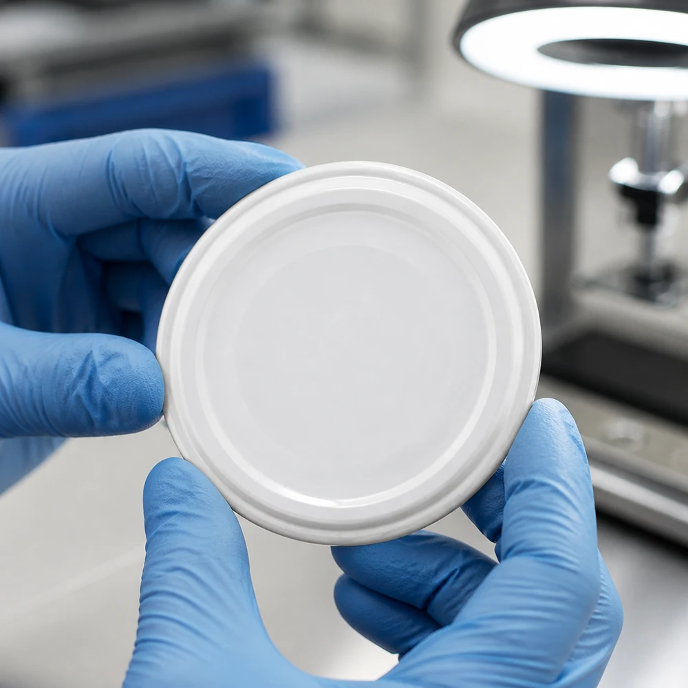 UNiTWIST TO43 biały, BioSeal, bez BPA, unitemp UNiTWIST TO43 – biała pokrywka, BioSeal, bez BPA i NI, rękawiczki laboratoryjne do kontroli jakości