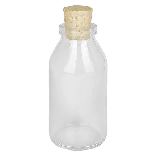 Okrągły przezroczysty 100 ml, otwór 22 mm, z korkiem 22/26 Okrągły przezroczysty 100 ml, otwór 22 mm, z korkiem 22/26