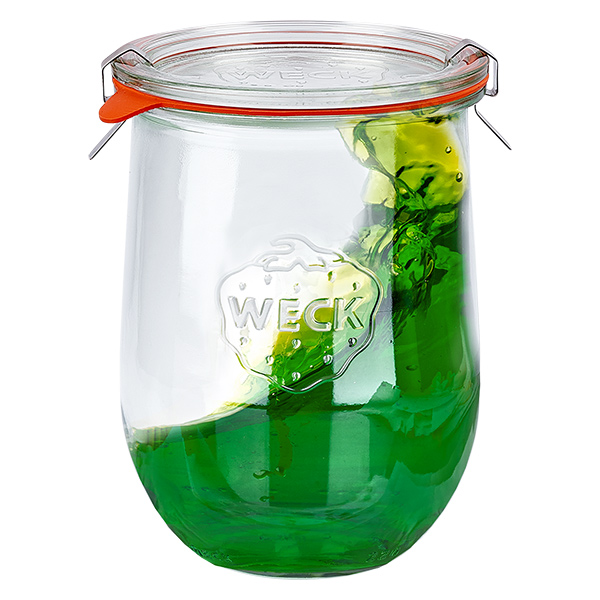 Zestaw 18 słoików Weck 1062 ml, słoiki typu tulipan, kubki o pojemności 1 litra Zestaw 18 słoików Weck 1062 ml, słoiki typu tulipan, kubki o pojemności 1 litra