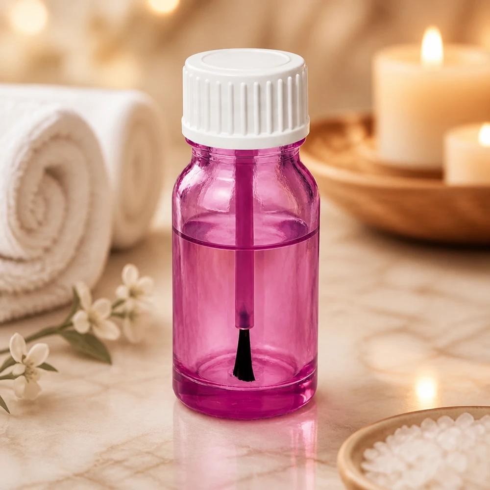 Butelka na szczoteczkę 10 ml z białą zakrętką STD PurpleLine UT18/10 do wellness i spa