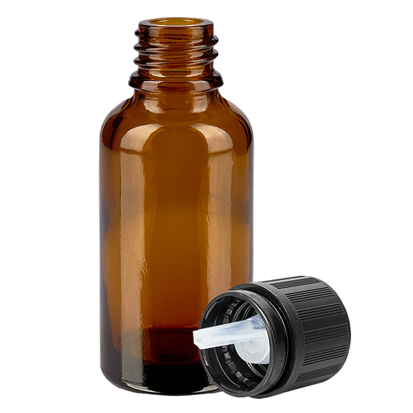 30 ml butelka z zakraplaczem 1 mm s. OV KiSi Bli BrownL. UT18/30