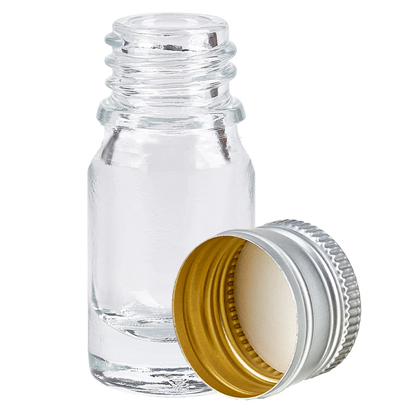 Butelka 5 ml 11 mm SV aluminiowo-srebrna STD ClearL. UT18/5