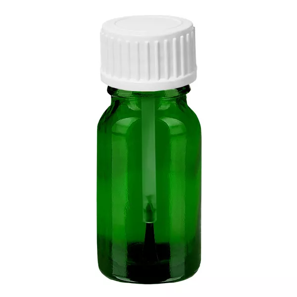 10 ml butelka z pędzelkiem biała STD GreenLine UT18/10 10 ml butelka z pędzelkiem biała STD GreenLine UT18/10