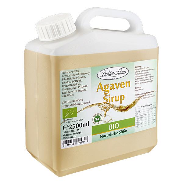 2500ml organicznego syropu z agawy (syrop) Doktor-Klaus