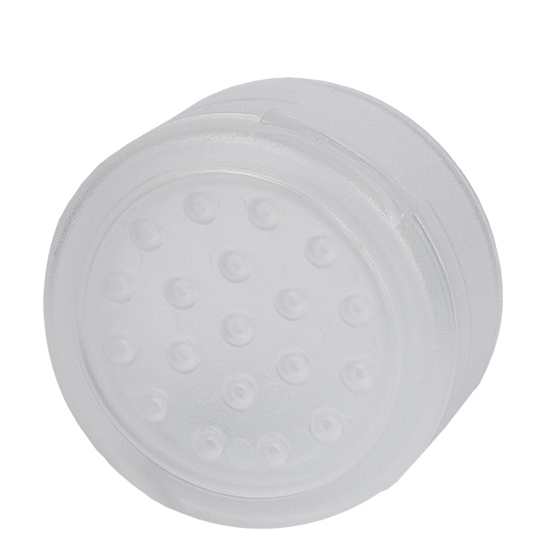 Pokrywka do s&#322;oika na s&#243;l/przyprawy z wk&#322;adem do shakera bia&#322;a - &#321;&#261;cznie 19 otwor&#243;w &#248;3,5 mm. Gwint 41 mm. Pokrywka na zawiasach. PP.