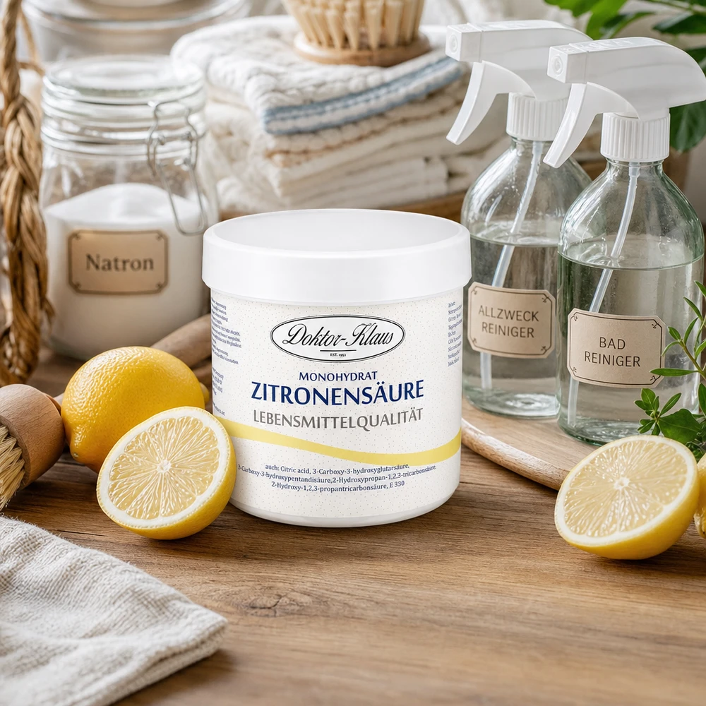 250g kwasku cytrynowego Doktor-Klaus Biologische Haushaltsreinigung 250g Zitronensäure Doktor-Klaus mit natürlichen Zutaten