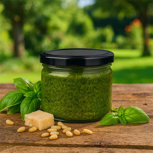 Słoik okrągły 540 ml z pokrywką BasicSeal czarna UN..