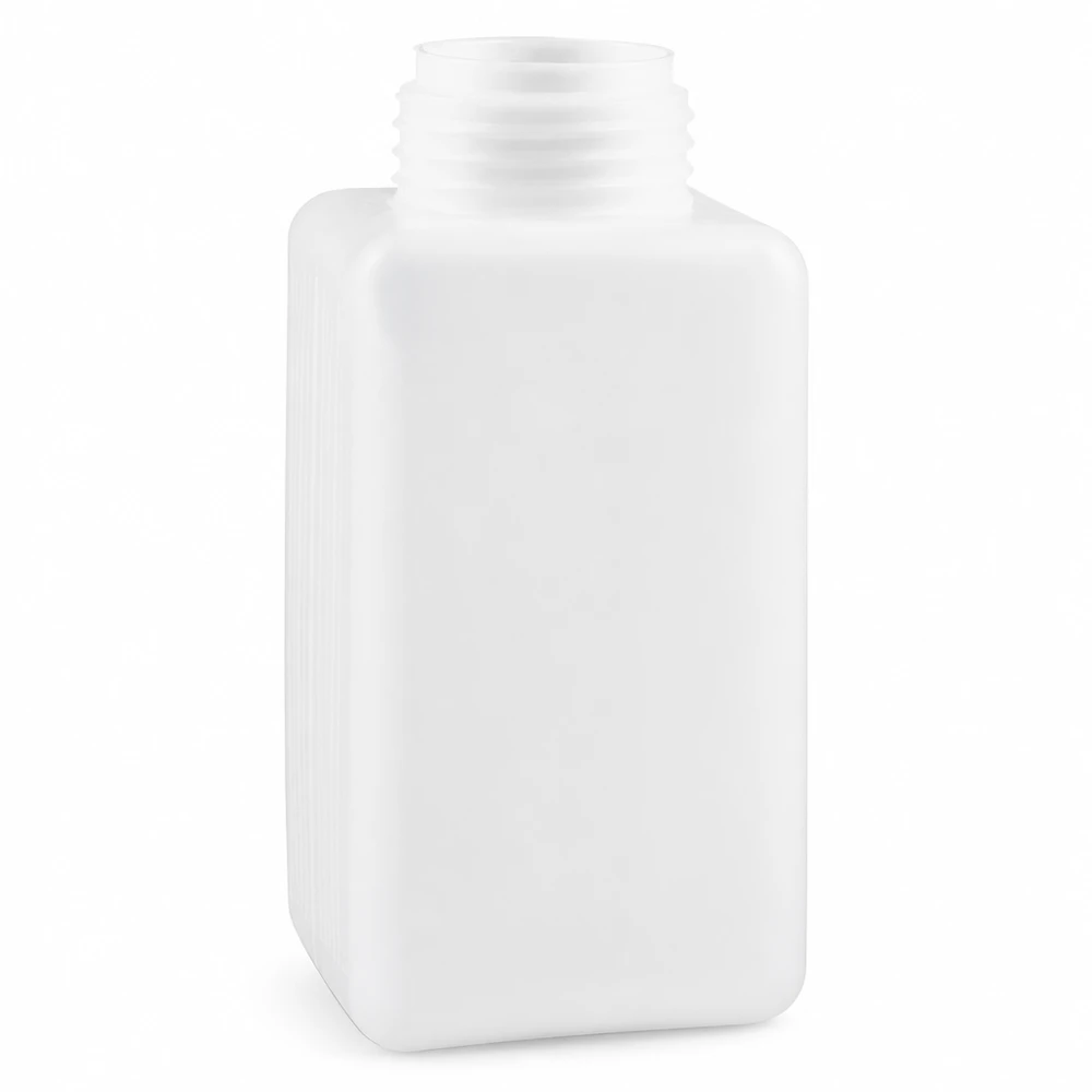 Butelka na chemikalia 1500ml, szeroka szyjka wykonana z PE-HD, kolor naturalny, GL 65 Butelka na chemikalia o pojemności 1500 ml, wykonana z PE-HD, z szeroką szyjką, w kolorze naturalnym, przezroczysta, zapewniająca bezpieczne przechowywanie