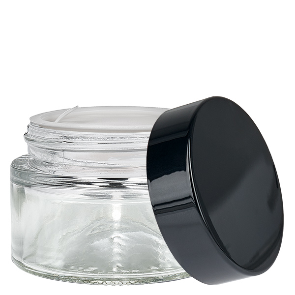 Szklany słoik 30 ml przezroczysty z pokrywką UNiTWIST Szklany słoik 30 ml przezroczysty z pokrywką UNiTWIST