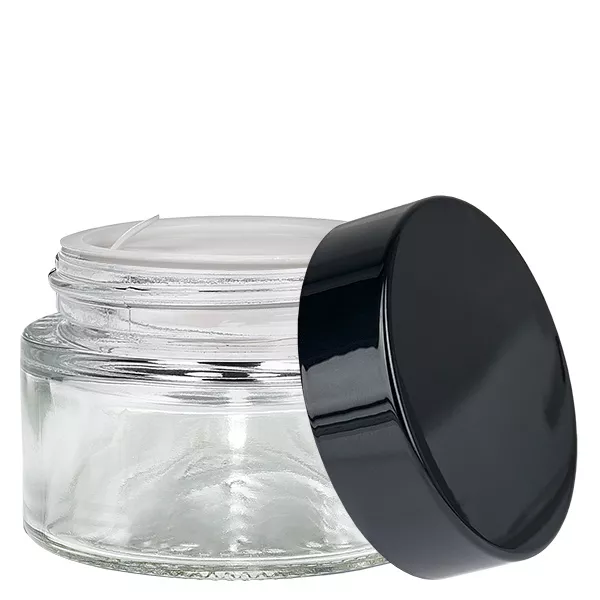 Szklany słoik 30 ml przezroczysty z pokrywką UNiTWIST Szklany słoik 30 ml przezroczysty z pokrywką UNiTWIST