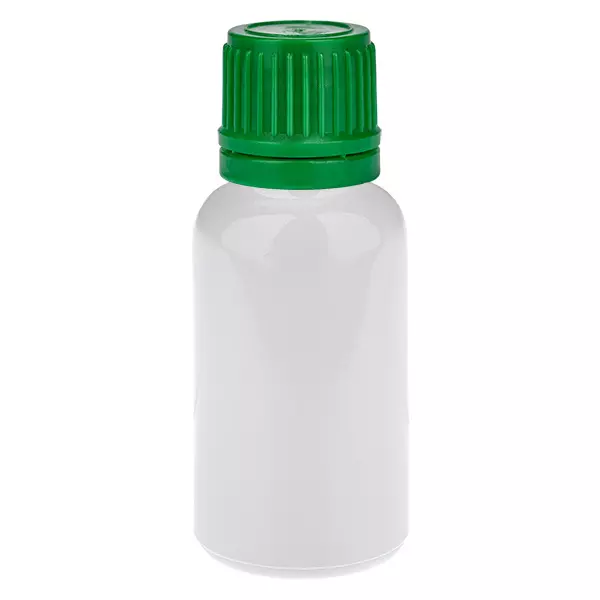 Butelka 20 ml z zielonym zakrętką 11 mm Zakrętka zabezpieczająca WhiteLine UT18/20 Butelka 20 ml z zielonym zakrętką 11 mm Zakrętka zabezpieczająca WhiteLine UT18/20