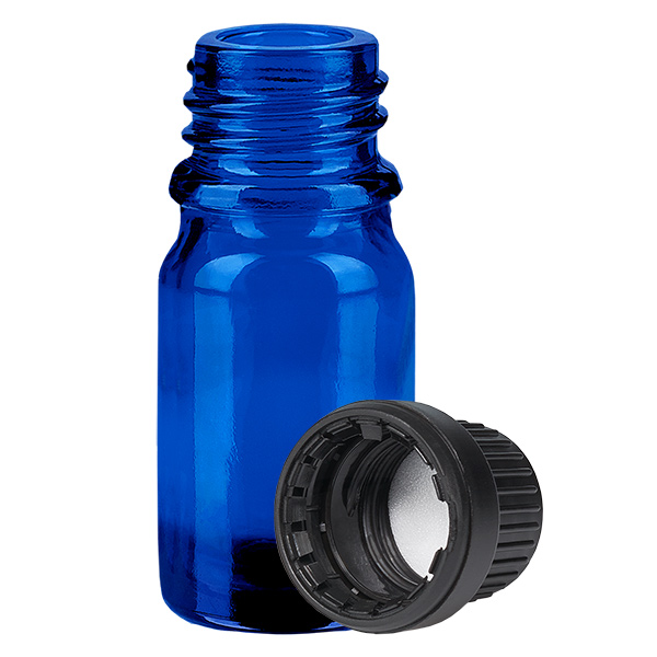 Butelka 5 ml 11 mm SV czarna OV BlueLine UT18/5