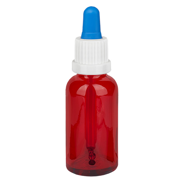 Butelka z pipetą 30 ml biała/niebieska OV RedLine UT18/30 Butelka z pipetą 30 ml biała/niebieska OV RedLine UT18/30