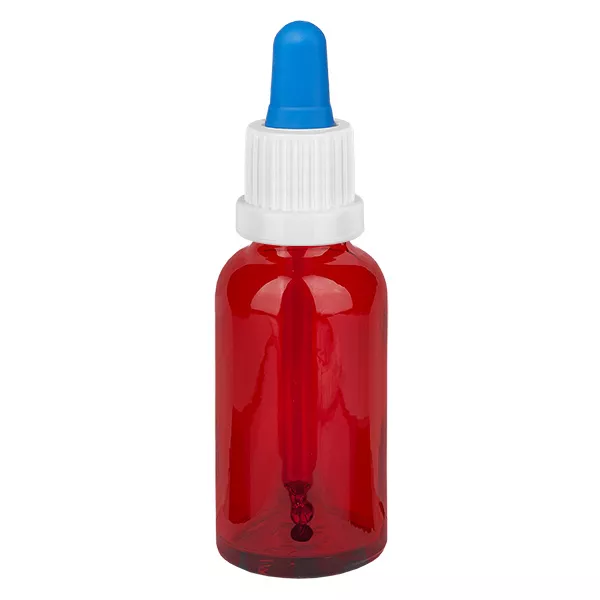 Butelka z pipetą 30 ml biała/niebieska OV RedLine UT18/30 Butelka z pipetą 30 ml biała/niebieska OV RedLine UT18/30