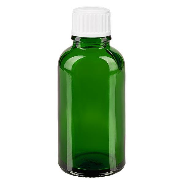 Butelka apteczna zielona 30ml zakraplacz biały 0,8mm szt. Butelka apteczna zielona 30ml zakraplacz biały 0,8mm szt.