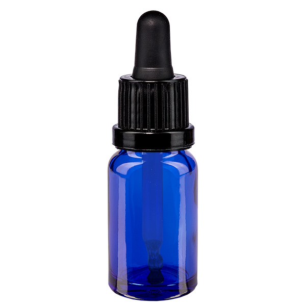 Butelka do leków płynnych 10 ml, czarna OV BlueLine UT18/10