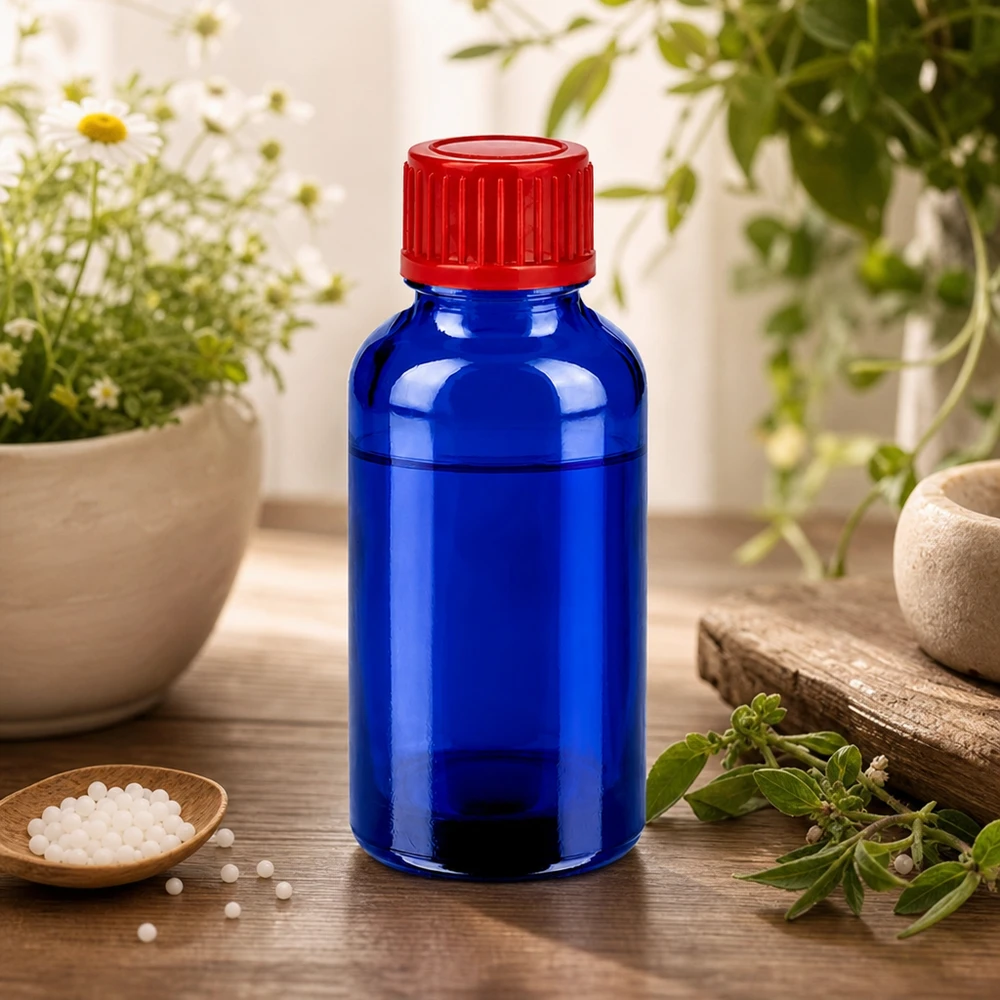 30 ml szklana butelka SV w kolorze kobaltowego błękitu z ochroną UV dla substancji wrażliwych na światło