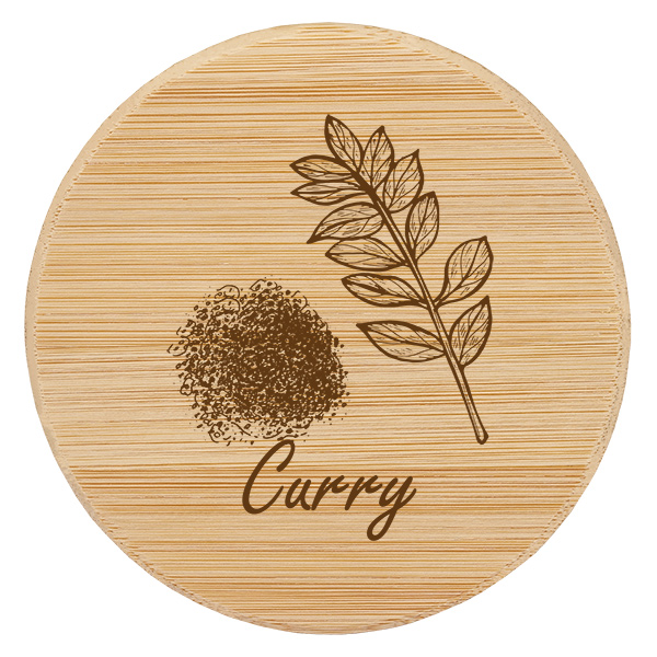 Couvercle en bois "Curry" pour WECK RR60