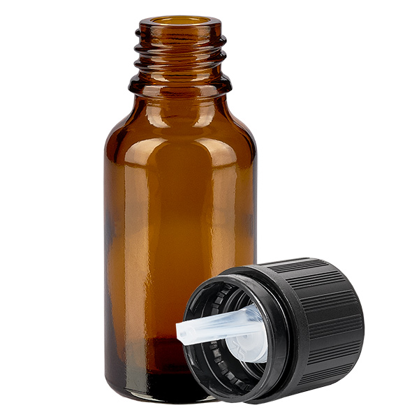 20 ml butelka z kroplomierzem 1 mm s. OV KiSi Bli BrownL. UT18/20