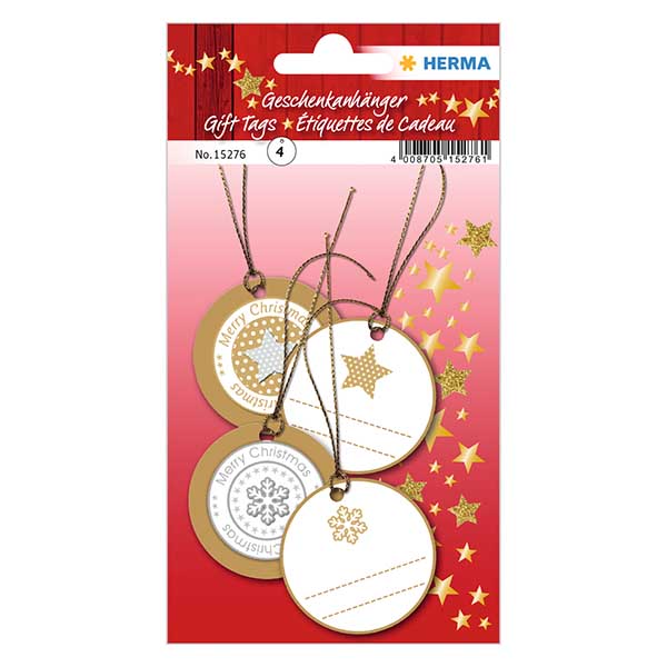 Zawieszka &quot;Gwiazdy&quot; (4 sztuki) z brokatem 3D | 6 papierowych zawieszek z nitk&#261;.