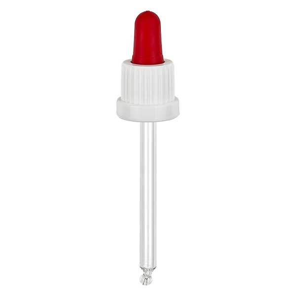 Nasadka do pipet biała/czerwona DIN18, długość pipety 78 mm z pierścieniem zabezpieczającym przed manipulacją. Alkoholoszczelna. Do ApoGlas® 30 ml brązowa wysoka, niebieska, przezroczysta(+++); 50 ml przezrocz Nasadka do pipet biała/czerwona DIN18, długość pipety 78 mm z pierścieniem zabezpieczającym przed manipulacją. Alkoholoszczelna. Do ApoGlas® 30 ml brązowa wysoka, niebieska, przezroczysta(+++); 50 ml przezrocz
