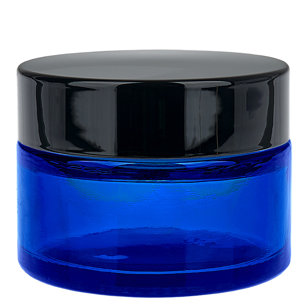 Szklany słoik 30ml niebieski z pokrywką UNiTWIST Szklany słoik 30ml niebieski z pokrywką UNiTWIST