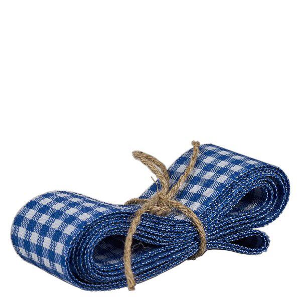 Wst&#261;&#380;ka materia&#322;owa niebiesko-bia&#322;a do dekoracji 300 cm