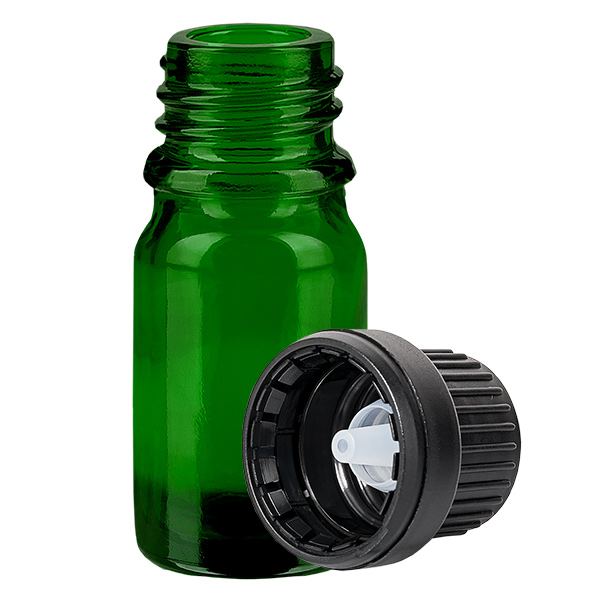 Butelka z zakraplaczem 5 ml 2 mm czarna OV GreenLine UT18/5 Butelka z zakraplaczem 5 ml 2 mm czarna OV GreenLine UT18/5