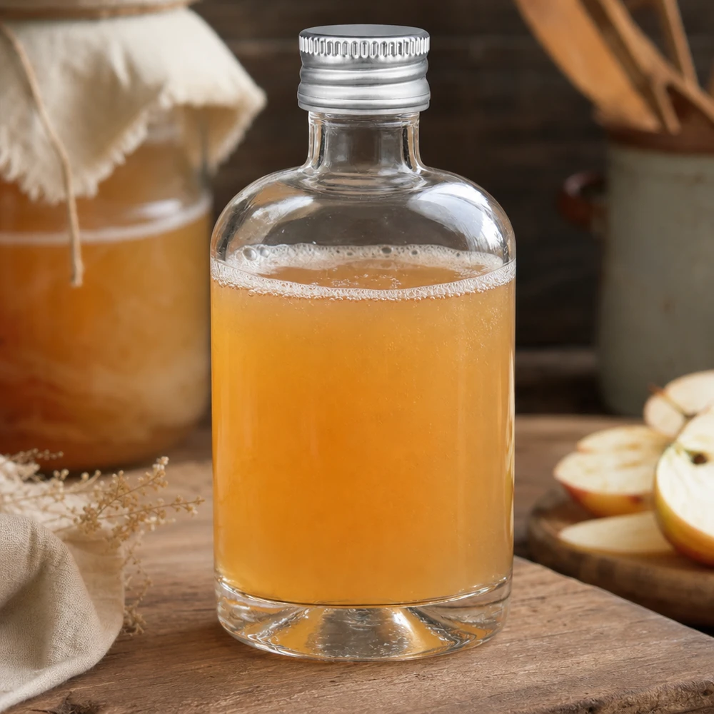 Butelka szklana 40 ml Sara z zakrętką srebrną UNiTWIST®