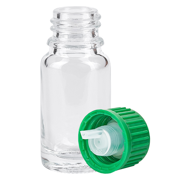 Butelka z zakraplaczem 10 ml 0,8 mm zielona STD ClearLine UT18/10