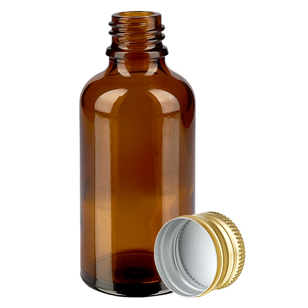 50 ml butelka 11 mm SV aluminiowo-z&#322;ota STD BrownL. UT18/50