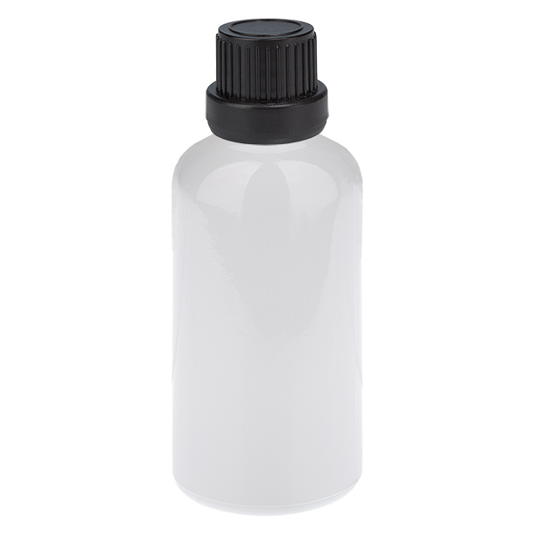 Butelka z zakraplaczem 50 ml, 2 mm, czarna, zamknięcie zabezpieczające przed otwarciem przez osoby nieuprawnione WhiteLine UT18/50 Butelka z zakraplaczem 50 ml, 2 mm, czarna, zamknięcie zabezpieczające przed otwarciem przez osoby nieuprawnione WhiteLine UT18/50