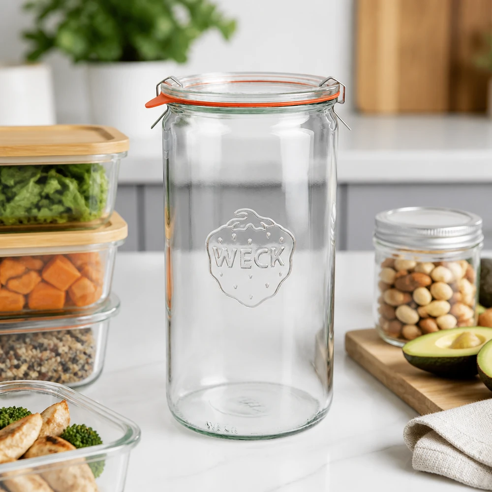 Słoik z butlą 1590 ml kompletny WECK RR100 Słoik z butlą 1590 ml kompletny WECK RR100