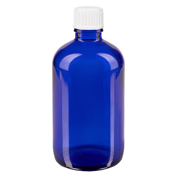 Butelka apteczna niebieska 100ml zakraplacz biały 0,8mm szt. Butelka apteczna niebieska 100ml zakraplacz biały 0,8mm szt.