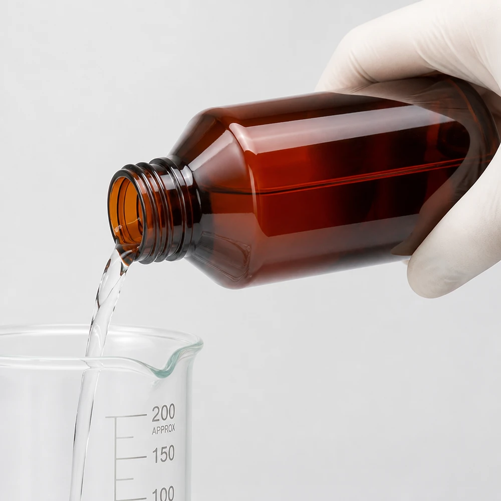 500ml PET Flasche mit Originalverschluss und Becher Set für präzises Abfüllen von Flüssigkeiten