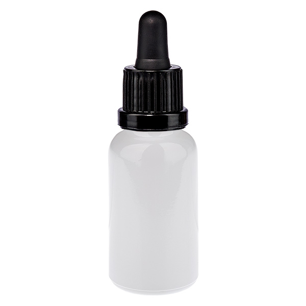 Butelka z pipetą 20 ml, czarna, zamknięcie zabezpieczające WhiteLine UT18/20 Butelka z pipetą 20 ml, czarna, zamknięcie zabezpieczające WhiteLine UT18/20