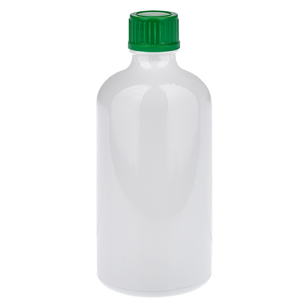 Butelka 100 ml, zakrętka 11 mm, zielona, standardowa WhiteLine UT18/100 Butelka 100 ml, zakrętka 11 mm, zielona, standardowa WhiteLine UT18/100