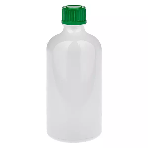 Butelka 100 ml, zakrętka 11 mm, zielona, standardowa WhiteLine UT18/100 Butelka 100 ml, zakrętka 11 mm, zielona, standardowa WhiteLine UT18/100