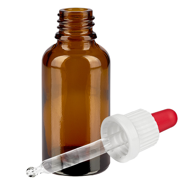 30 ml butelka z pipet&#261;, bia&#322;a/czerwona OV BrownLine UT18/30