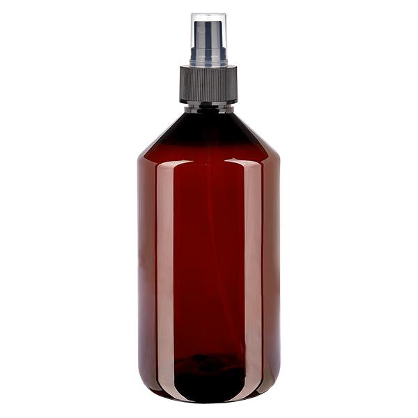 Butelka PET 750 ml z atomizerem czarna Butelka PET 750 ml z atomizerem czarna