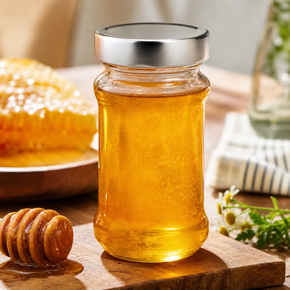 Słoik okrągły 390 ml z pokrywką BasicSeal, srebrny UNiTWIST
