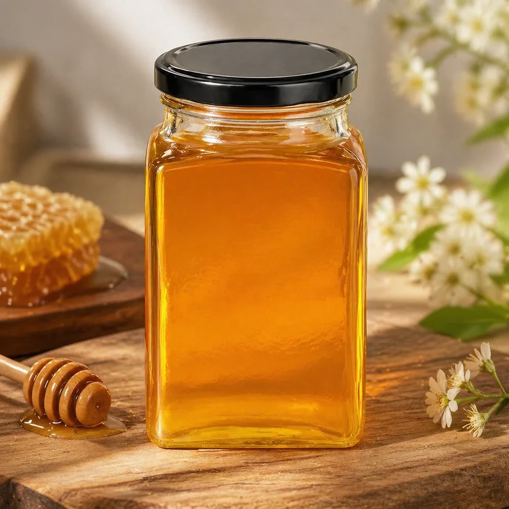 260 ml szklane opakowanie czworokątne z pokrywką BasicSeal w kolorze czarnym UN.. 260 ml szklane opakowanie czworokątne z pokrywką BasicSeal w kolorze czarnym UN..
