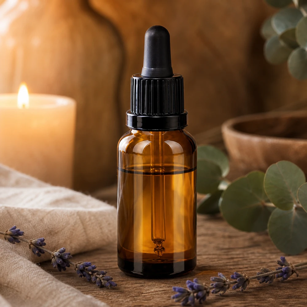 Butelka do leków płynnych 20 ml, czarna OV BrownLine UT18/20 Kompaktowa butelka z zakraplaczem o pojemności 20 ml wykonana z barwionego szkła z ergonomiczną pipetą ułatwiającą obsługę.