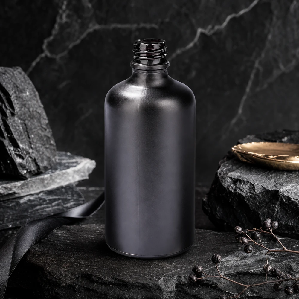 Butelka apteczna 100 ml BlackLine UT18/100 UNiTWIST Czarna butelka apteczna 100ml BlackLine UT18/100 UNiTWIST wykonana z wysokiej jakości szkła kosmetycznego