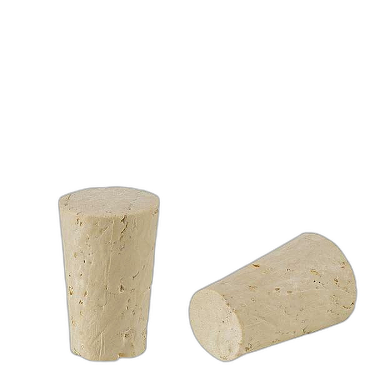 Bouchon pointu- bouchon naturel- 11/14 mm, hauteur 21.5 mm