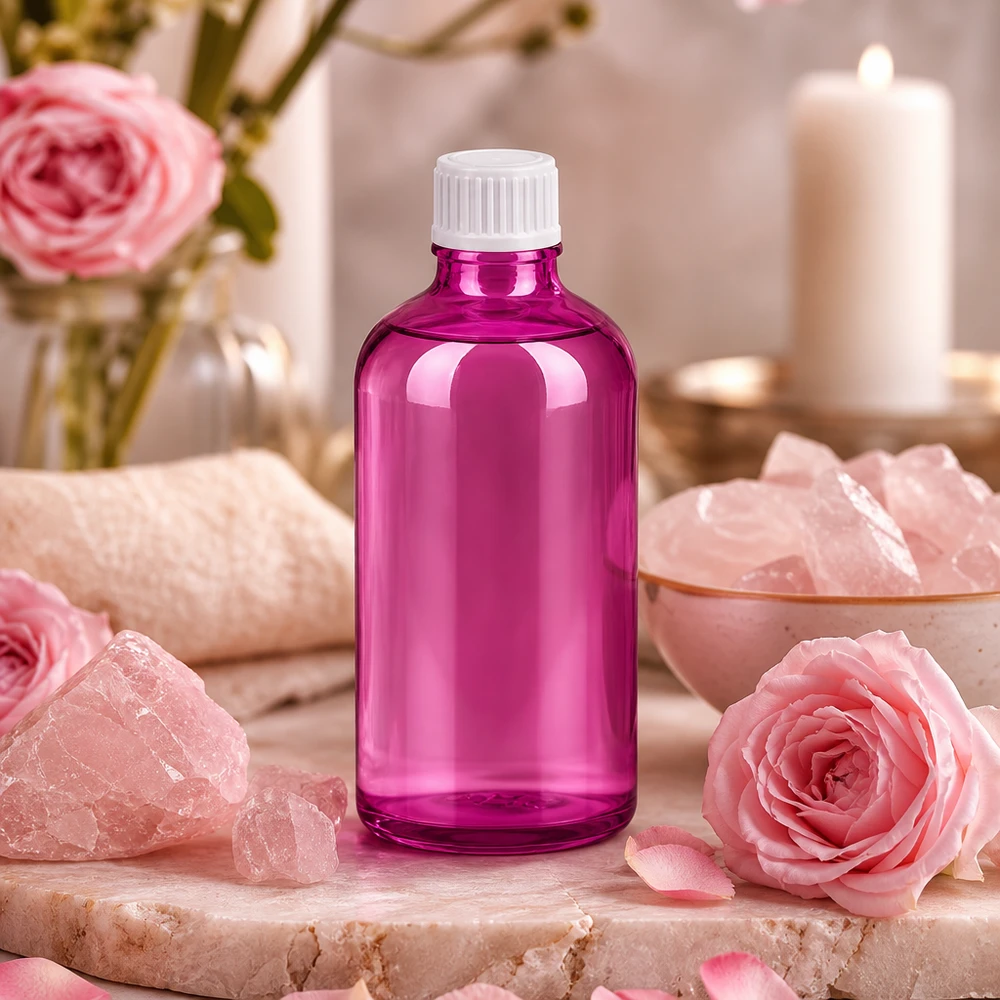 Butelka z zakraplaczem 100 ml 0,9 mm biały standard PurpleLine UT18/100 Wysokiej jakości butelka z zakraplaczem o pojemności 100 ml w eleganckim fioletowym kolorze z profesjonalną białą zakrętką.