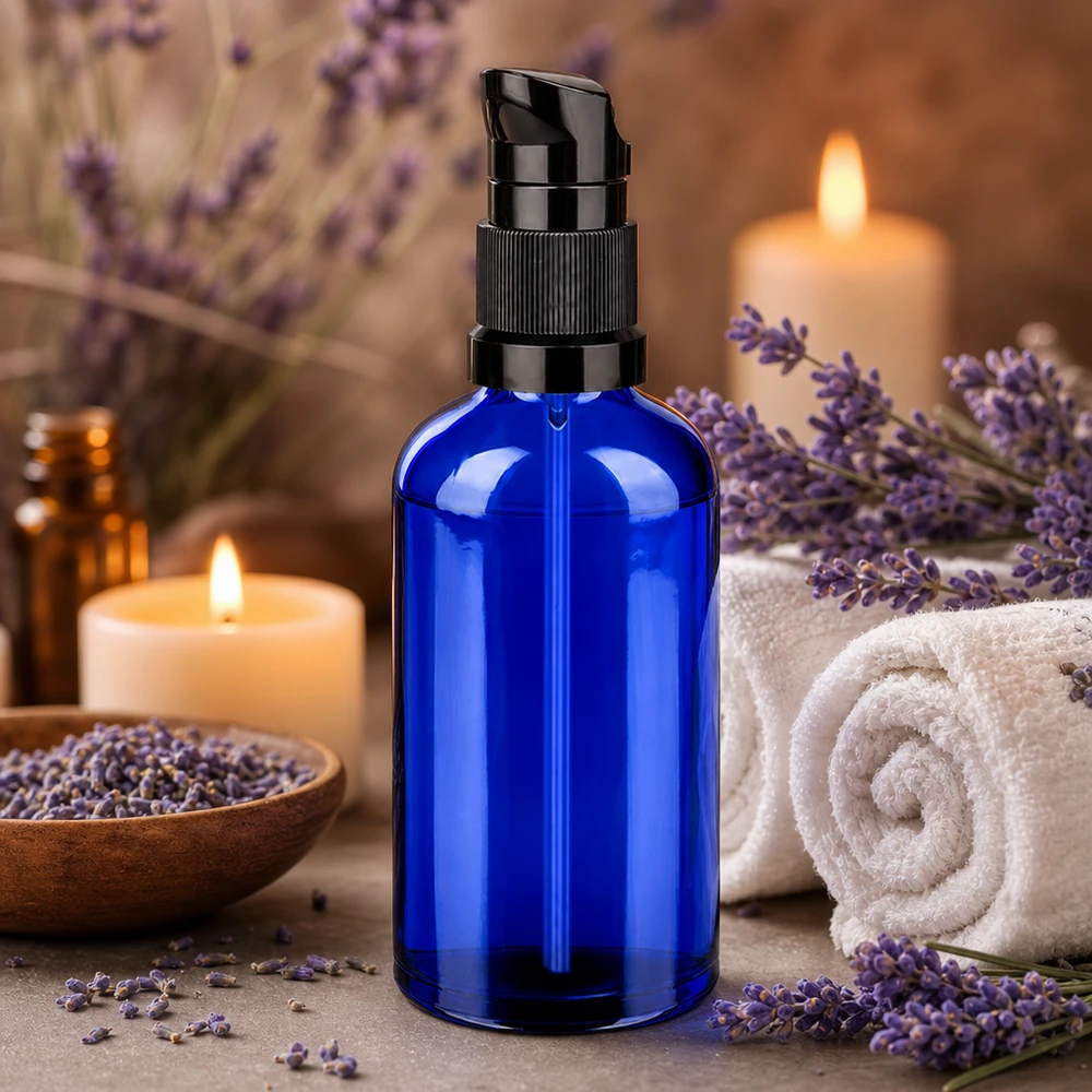 100 ml butelka z pompką czarna STD BlueLine UT18/100 100 ml butelka z pompką czarna STD BlueLine UT18/100