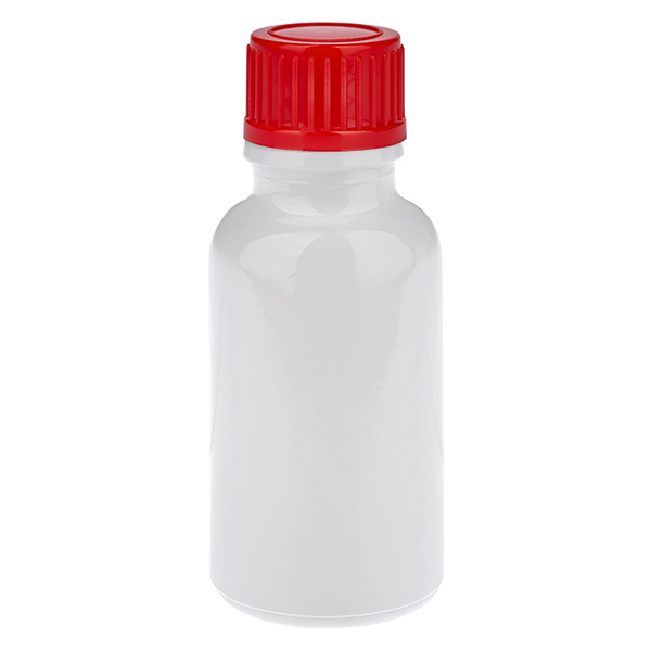 Butelka 20 ml z czerwoną zakrętką 11 mm Standard WhiteLine UT18/20 Butelka 20 ml z czerwoną zakrętką 11 mm Standard WhiteLine UT18/20
