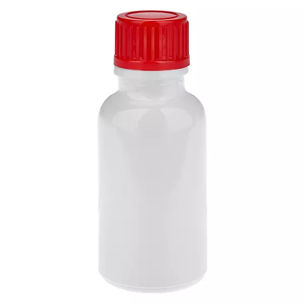 Butelka 20 ml z czerwoną zakrętką 11 mm Standard WhiteLine UT18/20 Butelka 20 ml z czerwoną zakrętką 11 mm Standard WhiteLine UT18/20